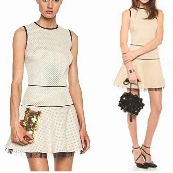 sachin and babi light blue dress RED Valentino Brown Leopard Hearts Jacquard Fit & Flare Dress L RED  Valentino